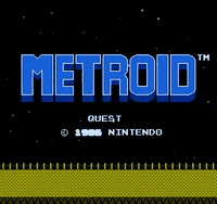 Metroid Quest Title Screen